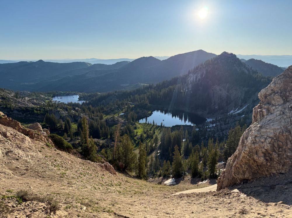 Brighton Lakes from above Catherine Pass