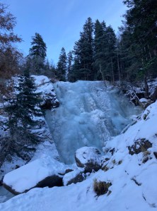 Frozen Bell Canyon lower falls