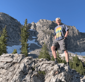 Old Hiking Dude below Devil's Castle