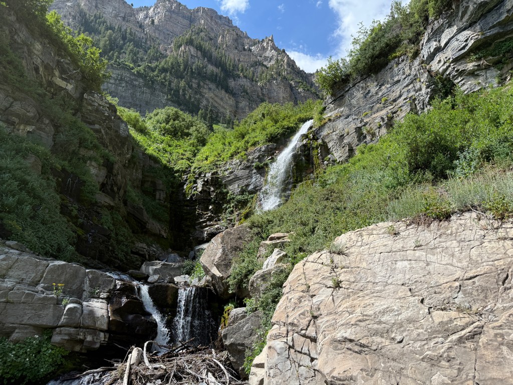 Timpanogos Falls from below