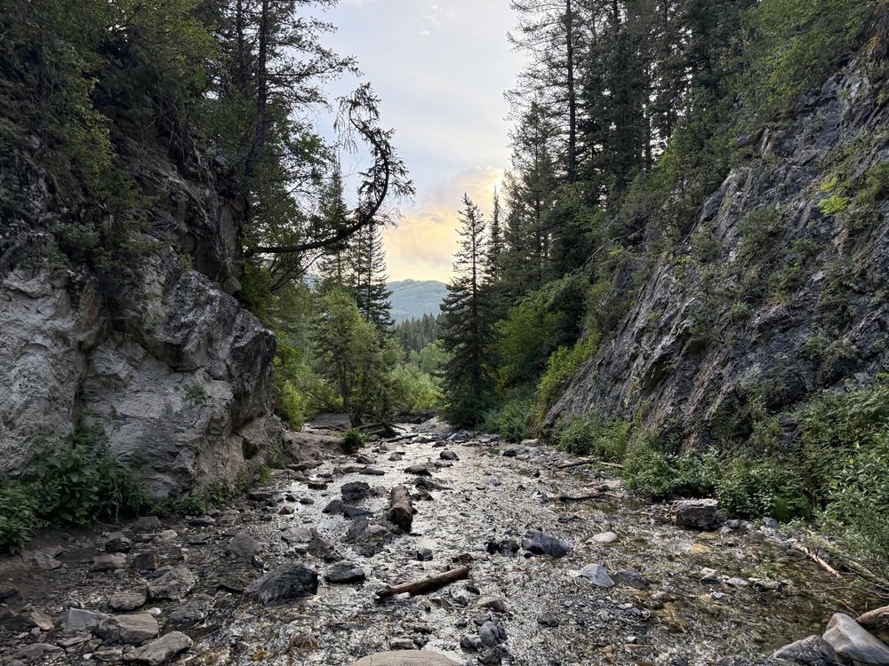Creek at bottom of Donut Falls