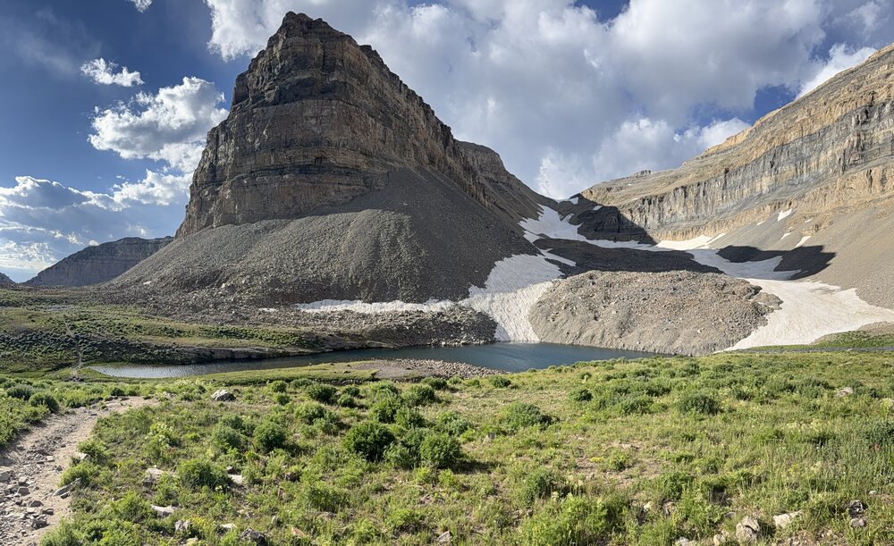 The Shoulder, Emerald Lake and Timp Glacier
