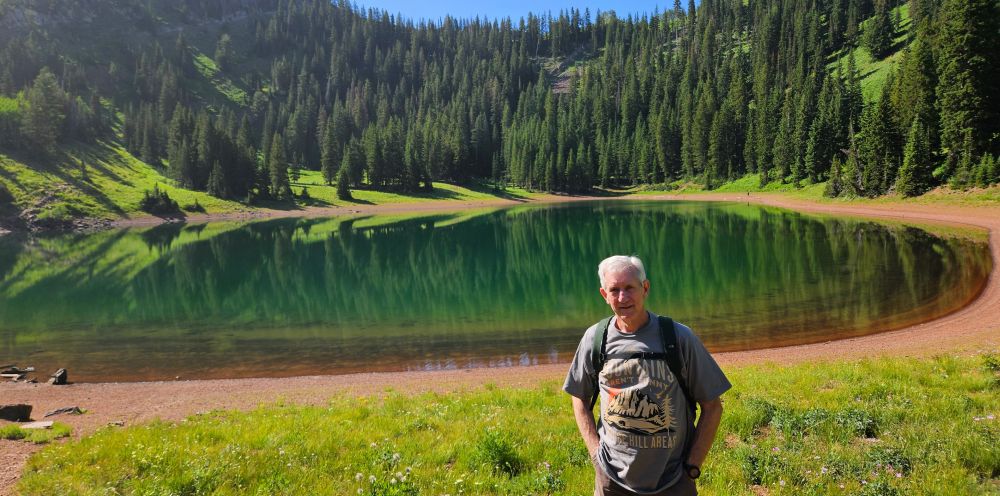 Old Hiking Dude at Desolation Lake