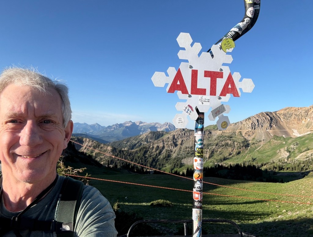 OHD above Alta with Timpanogos in the background
