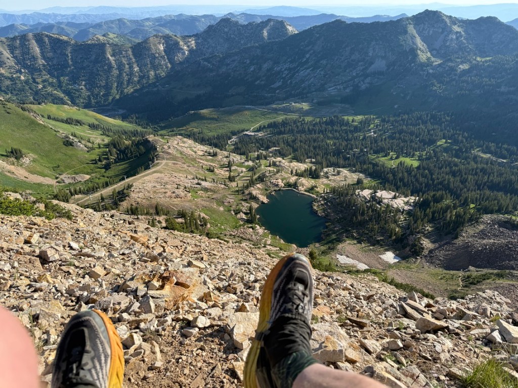 OHD from Sugarloaf Mountain with Cecret Lake 1,100 feet below