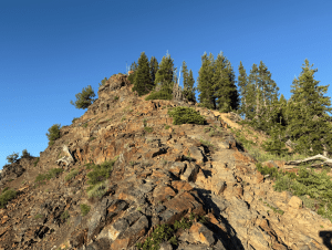 Ridge going up Cardiff peak