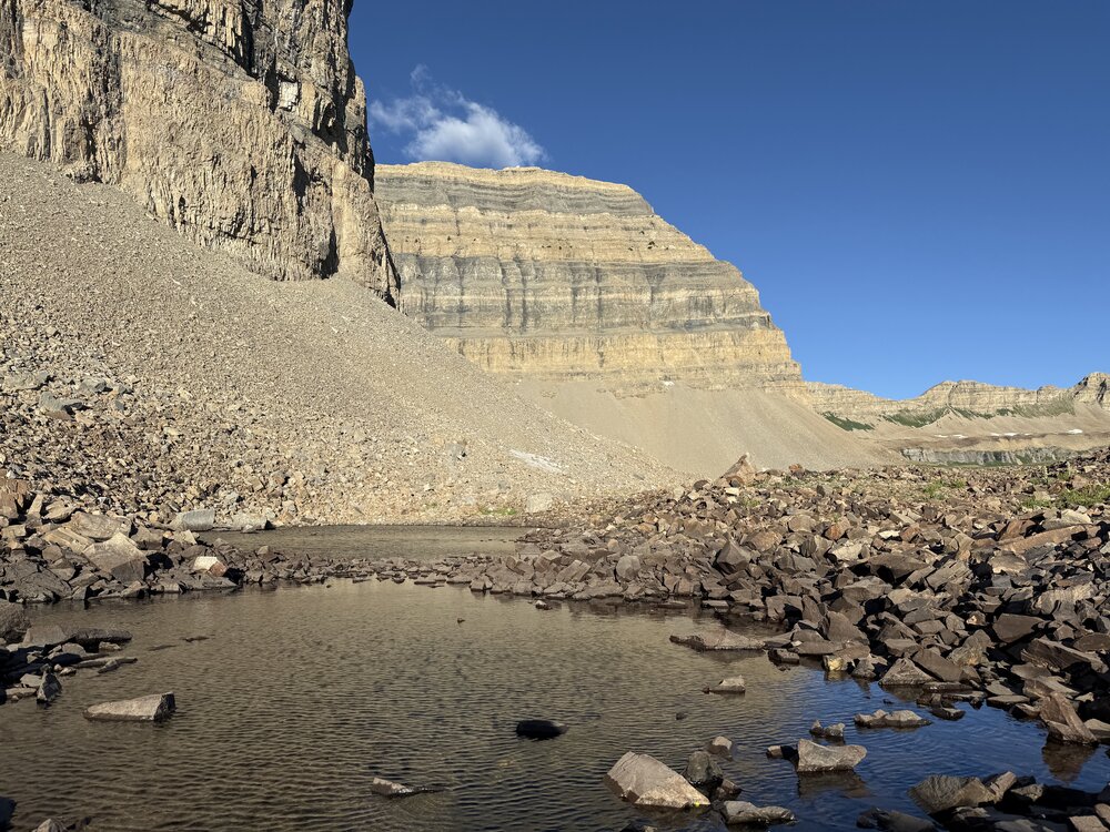Small lake below The Shoulder