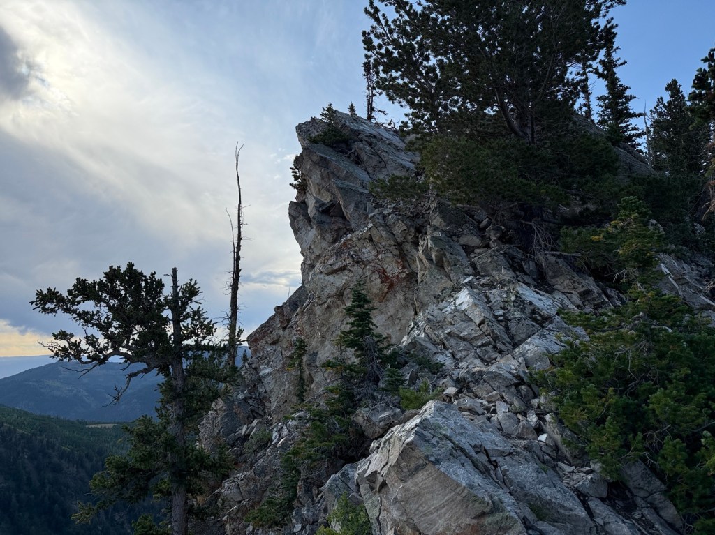 More of the scramble up the ridge to the sword