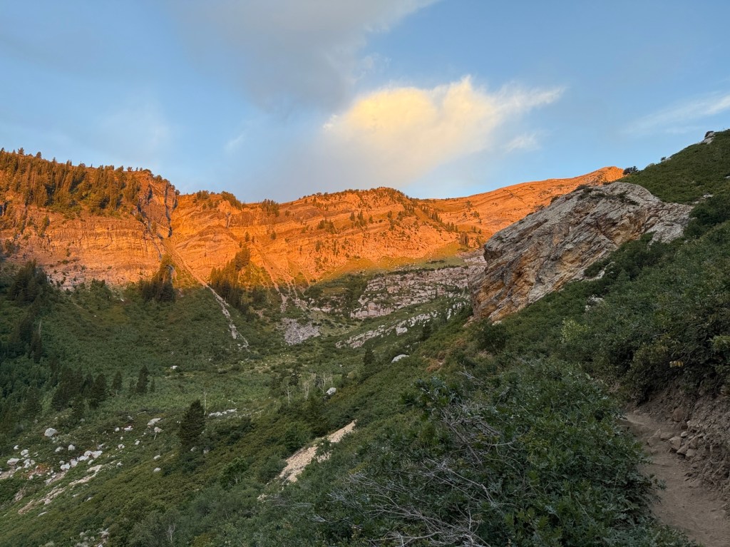 Morning light from on a ridge