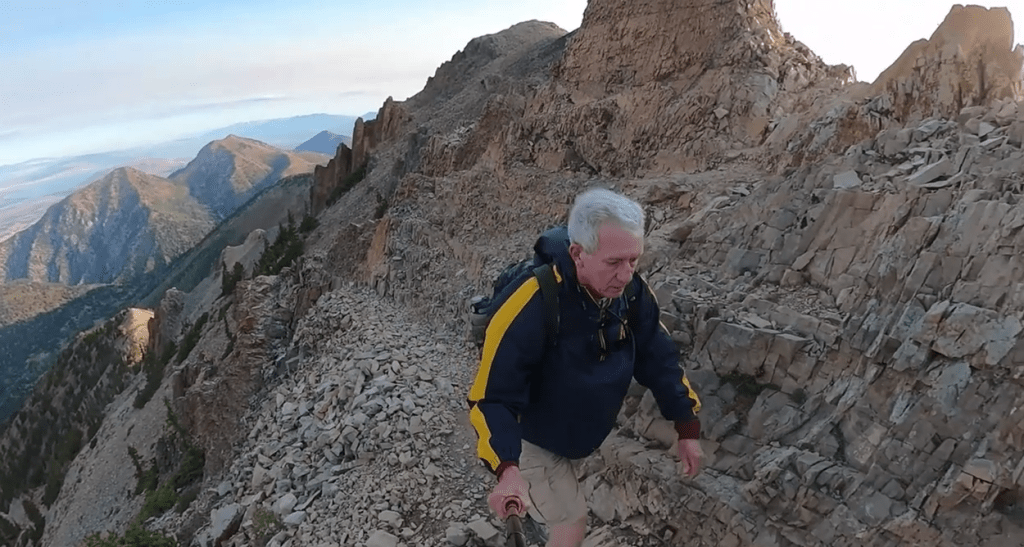 OHD following a ridge up Nebo