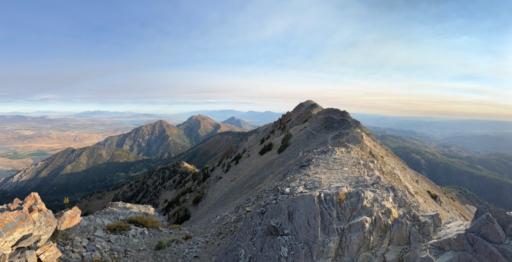 Ridge high up the Mt. Nebo trail