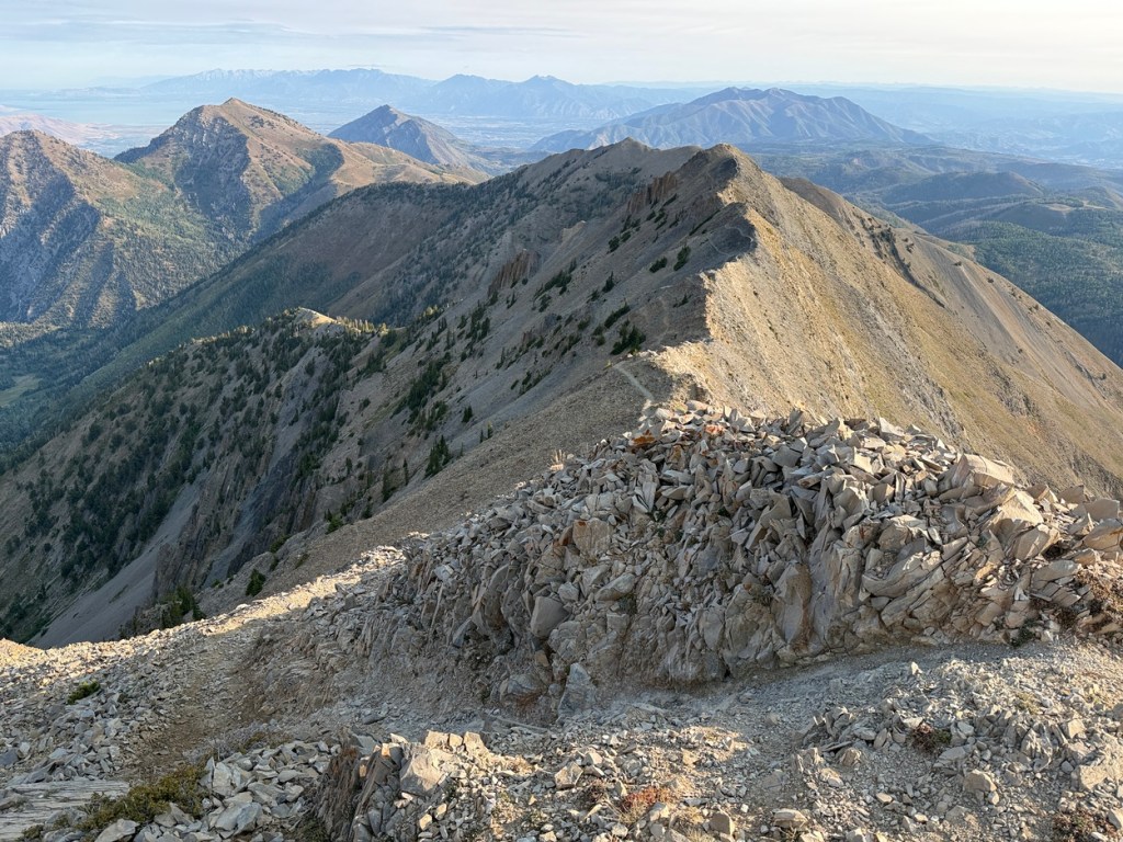 A ridge on the way up Mt. Nebo