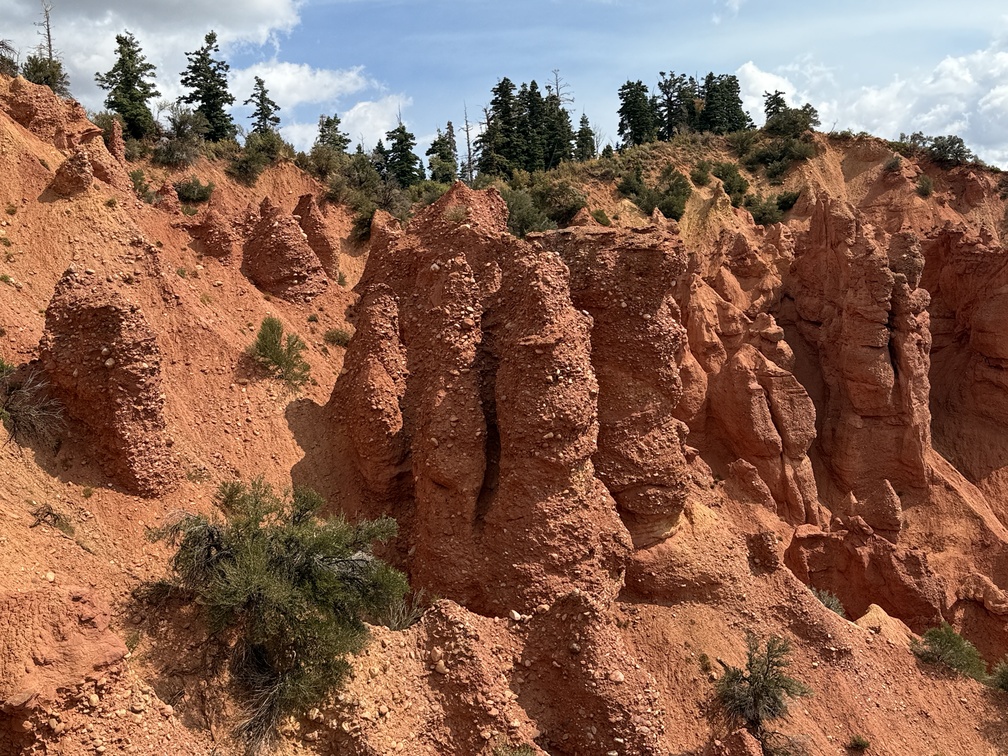 Looking toward Devil's Kitchen Utah rock formations