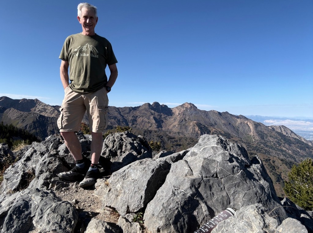 Old Hiking Dude on the Kessler Peak summit