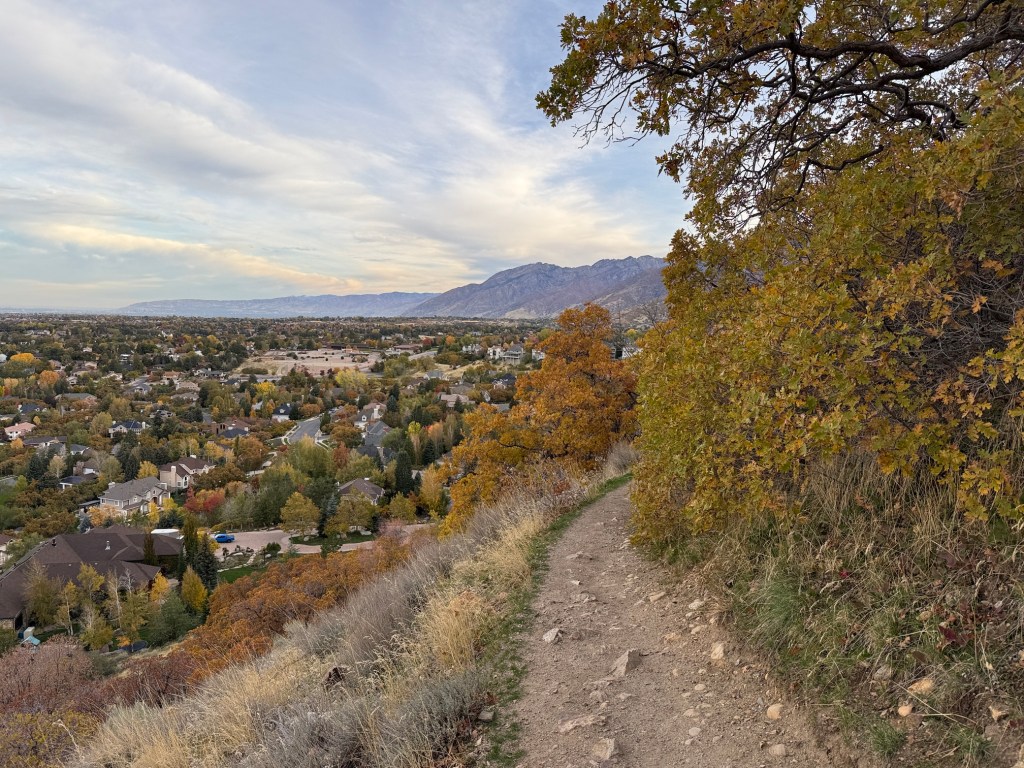 Bonneville Shoreline Trail above Sandy, Utah