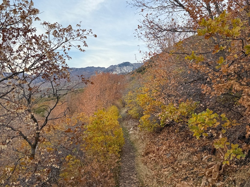 Bonneville Shoreline Trail approaching Sandy, Utah
