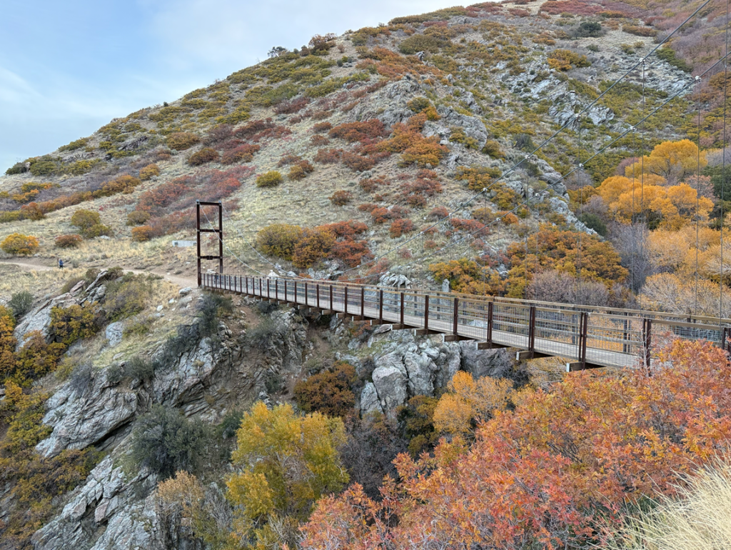 Bear Creek Suspension on the Bonneville Shoreline Trail