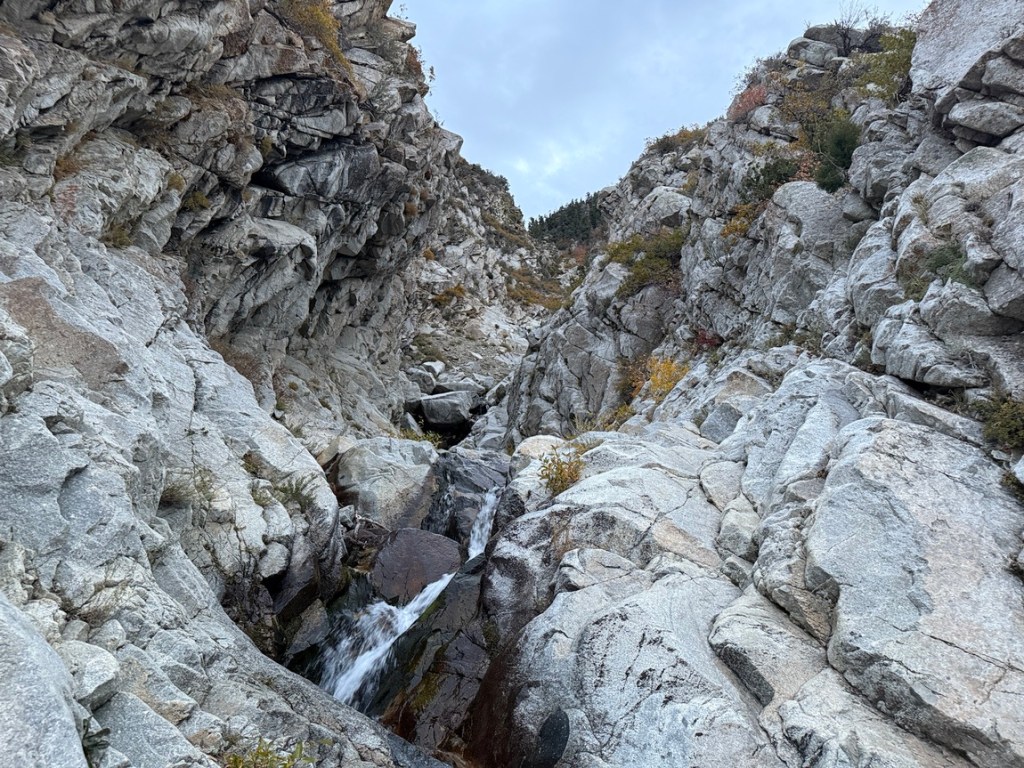 Still climbing above Lisa Falls