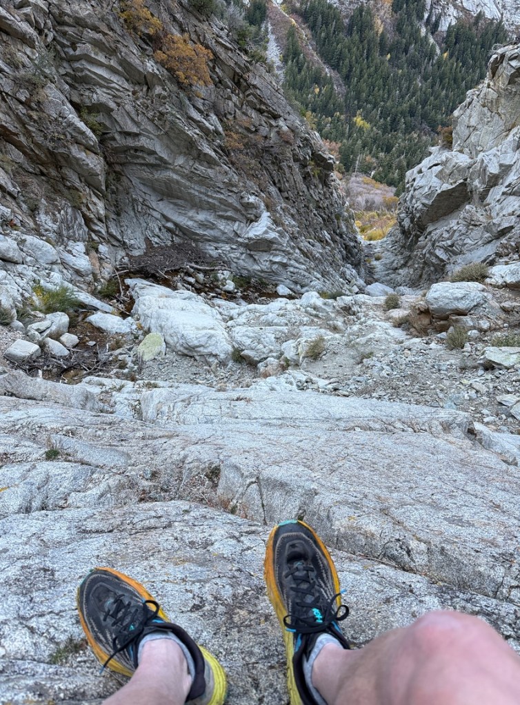 Just chilling - my feet with the canyon below