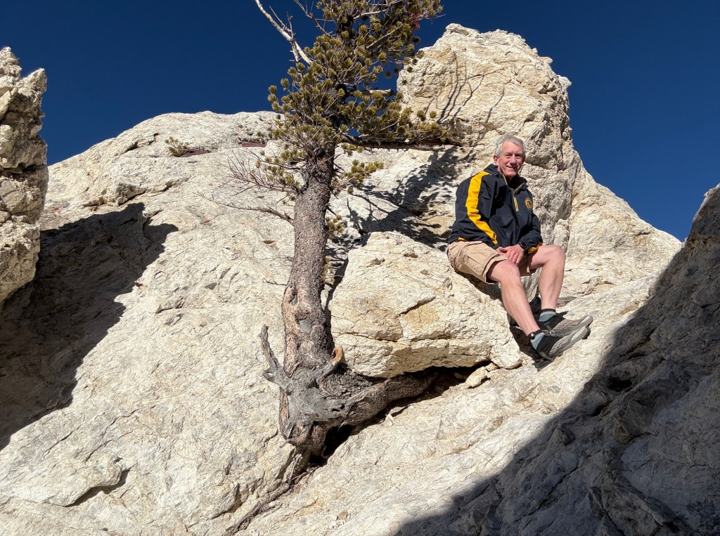Old Hiking Dude (Sam Chapman) above the Prince of Wales Mine
