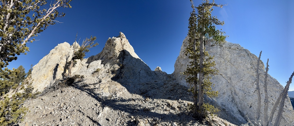 Honeycomb Cliffs view above Prince of Wales Mine