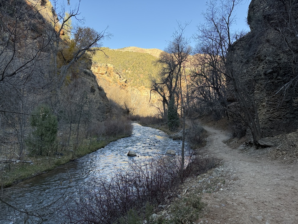 Fifth Water Hot Springs Trail along Sixth Water Creek