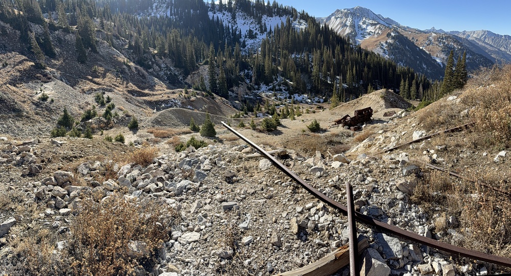 Looking down on the Michigan City Mine