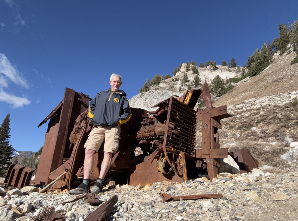 Old Hiking Dude at Michigan City Mine