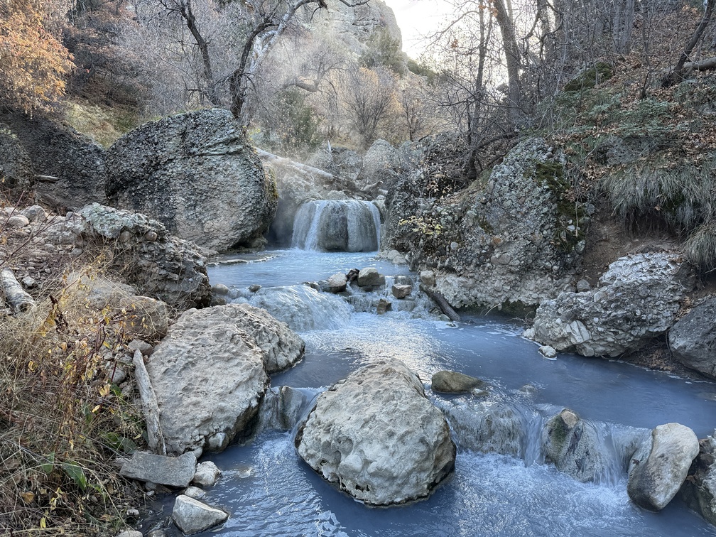 Waterfall near the hot springs