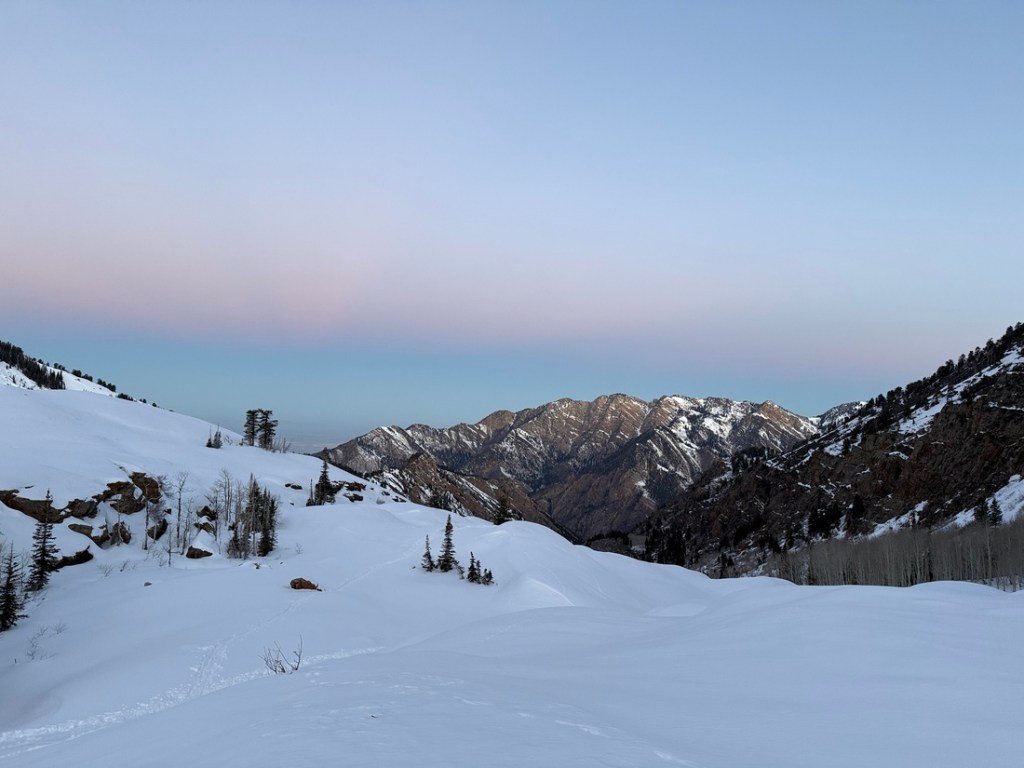 Gorgeous early morning sky in the Wasatch Mountains