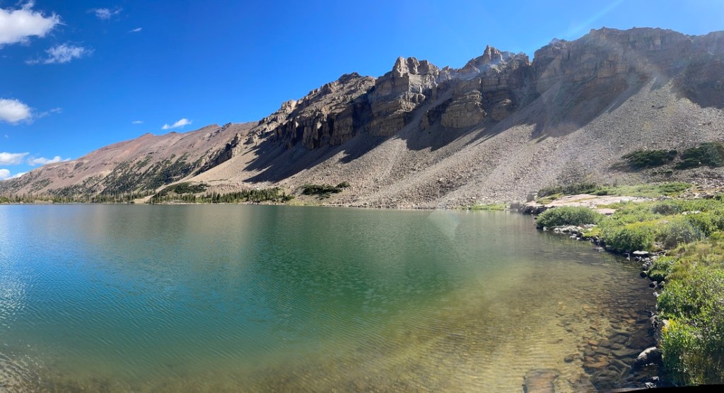 Peaks above Amethyst Lake, Utah