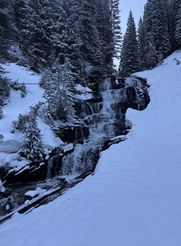 Gloria Falls in Little Cottonwood Canyon, Utah