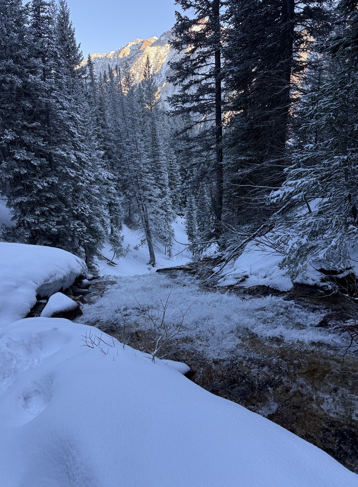 Above Gloria Falls in Little Cottonwood Canyon, Utah
