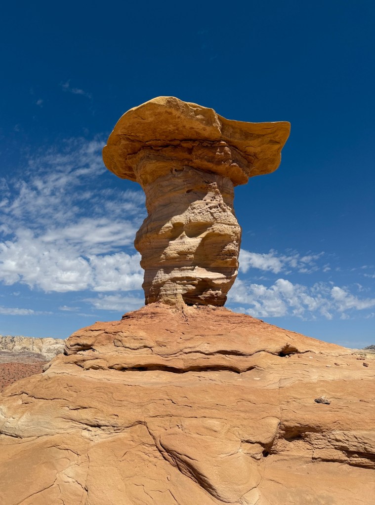 Mushroom rock near Little Wild Horse Canyon Utah