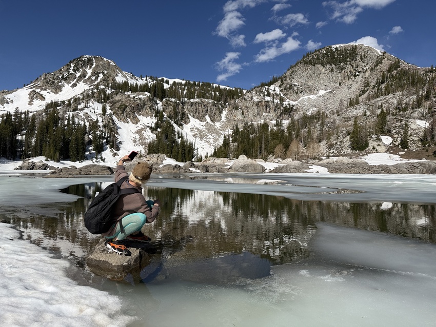 Mt. Millicent (R) and Tuscarora (L) behind Lake Mary